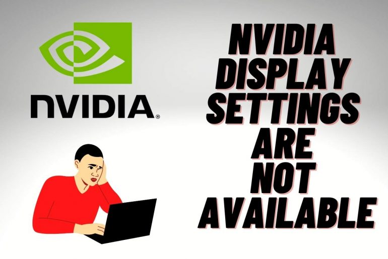 Nvidia Display Settings are Not Available