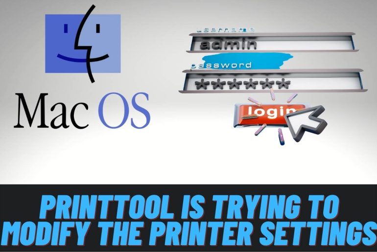 printtool is trying to modify the printer settings