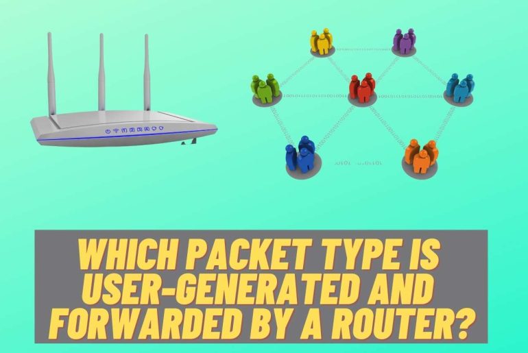 which packet type is user-generated and forwarded by a router