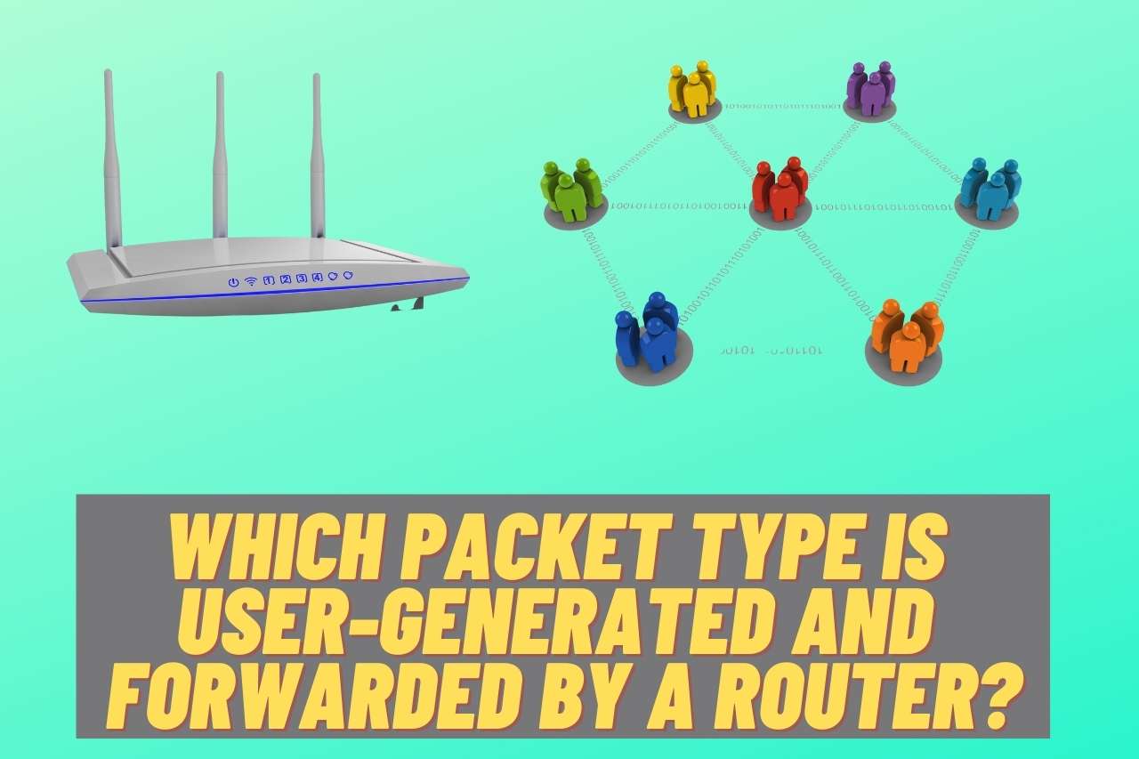 Which Packet Type is User-Generated and Forwarded by a Router?