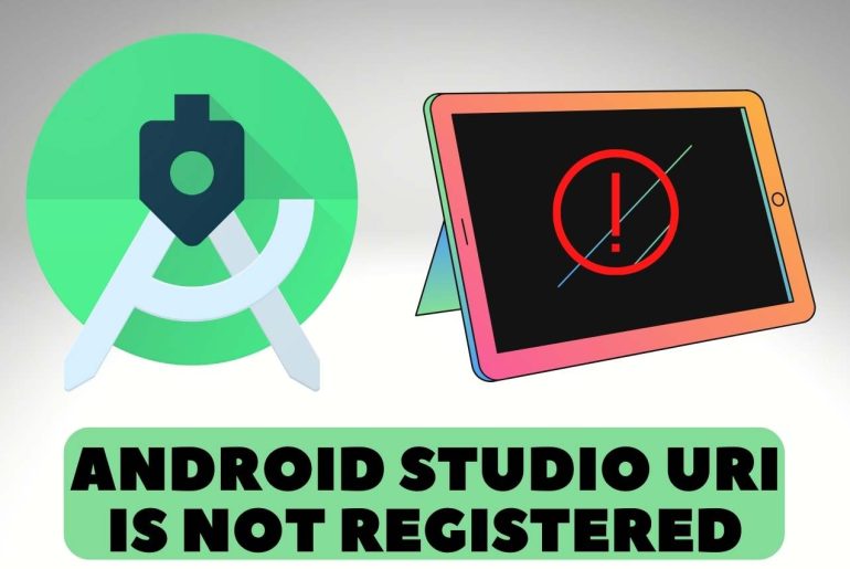 android studio uri is not registered