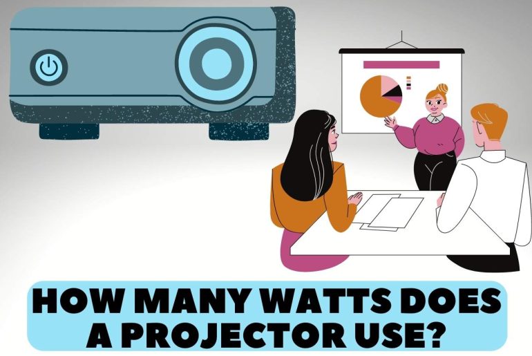 how many watts does a projector use
